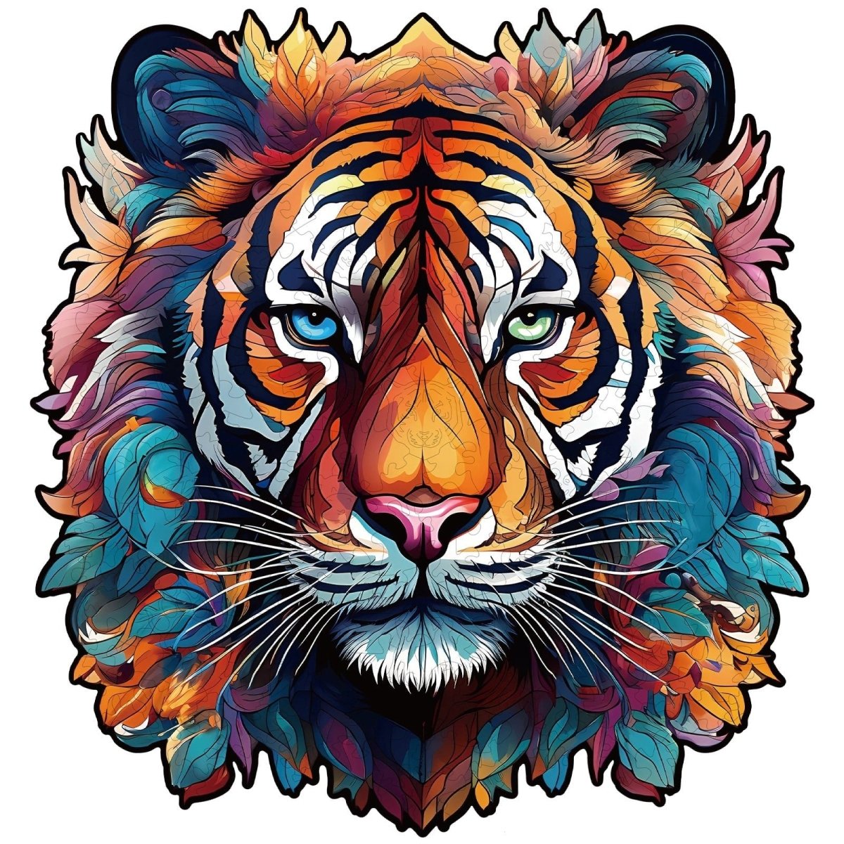 Tough Tiger Wooden Jigsaw Puzzle - KAAYEE Puzzle