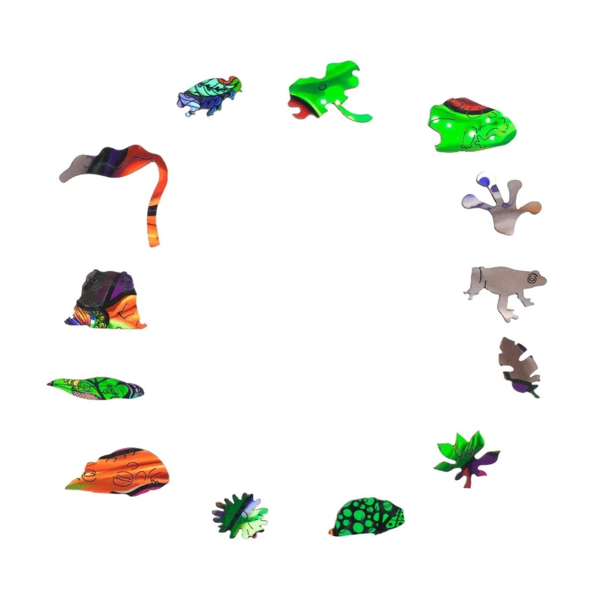 TREE FROG Wooden Jigsaw Puzzle - KAAYEE Puzzle