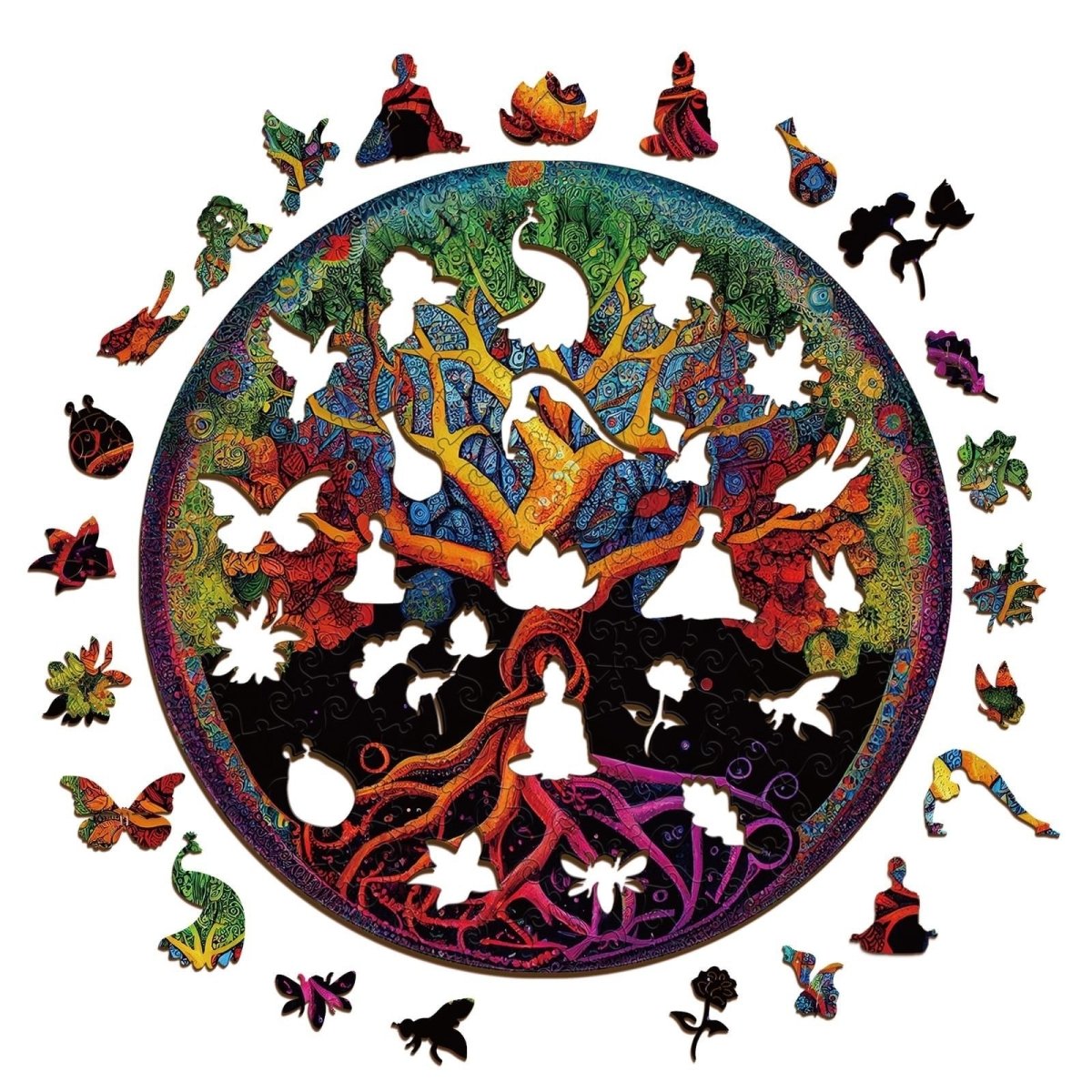 Tree of Life 3 Wooden Jigsaw Puzzle - KAAYEE Puzzle