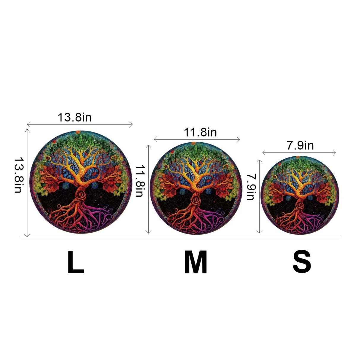 Tree of Life 3 Wooden Jigsaw Puzzle - KAAYEE Puzzle