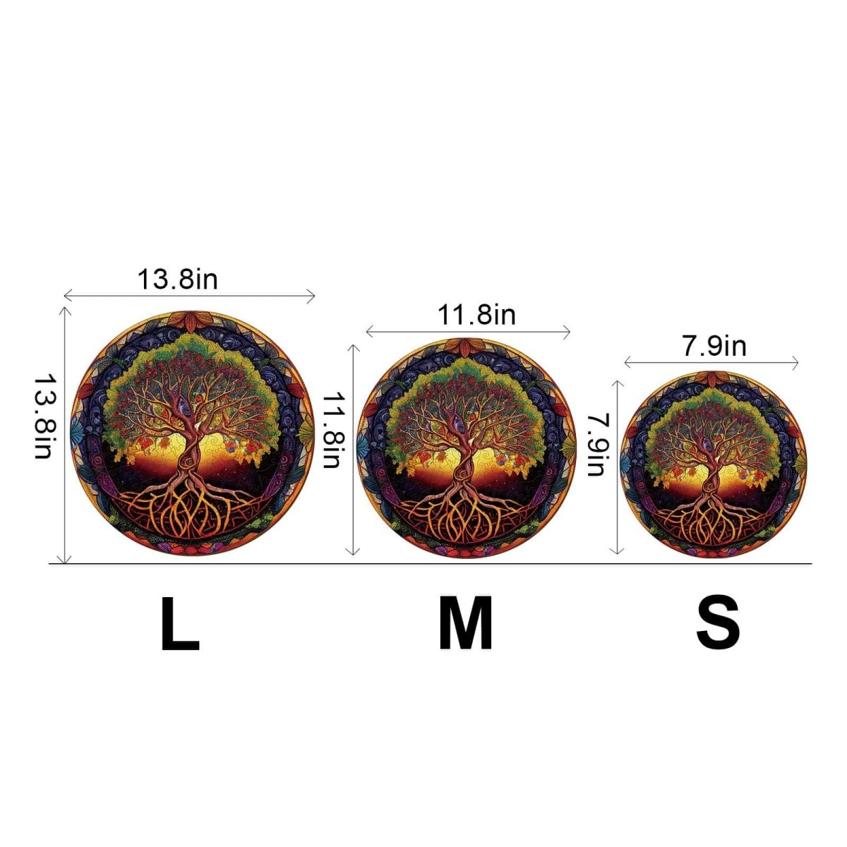 Tree of Life 4 Wooden Jigsaw Puzzle - KAAYEE Puzzle