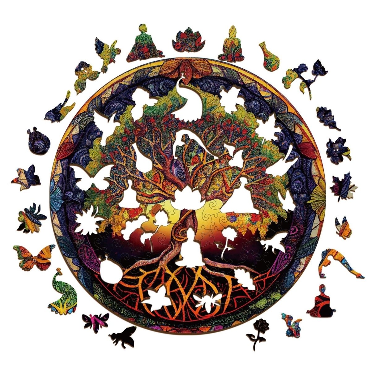 Tree of Life 4 Wooden Jigsaw Puzzle - KAAYEE Puzzle
