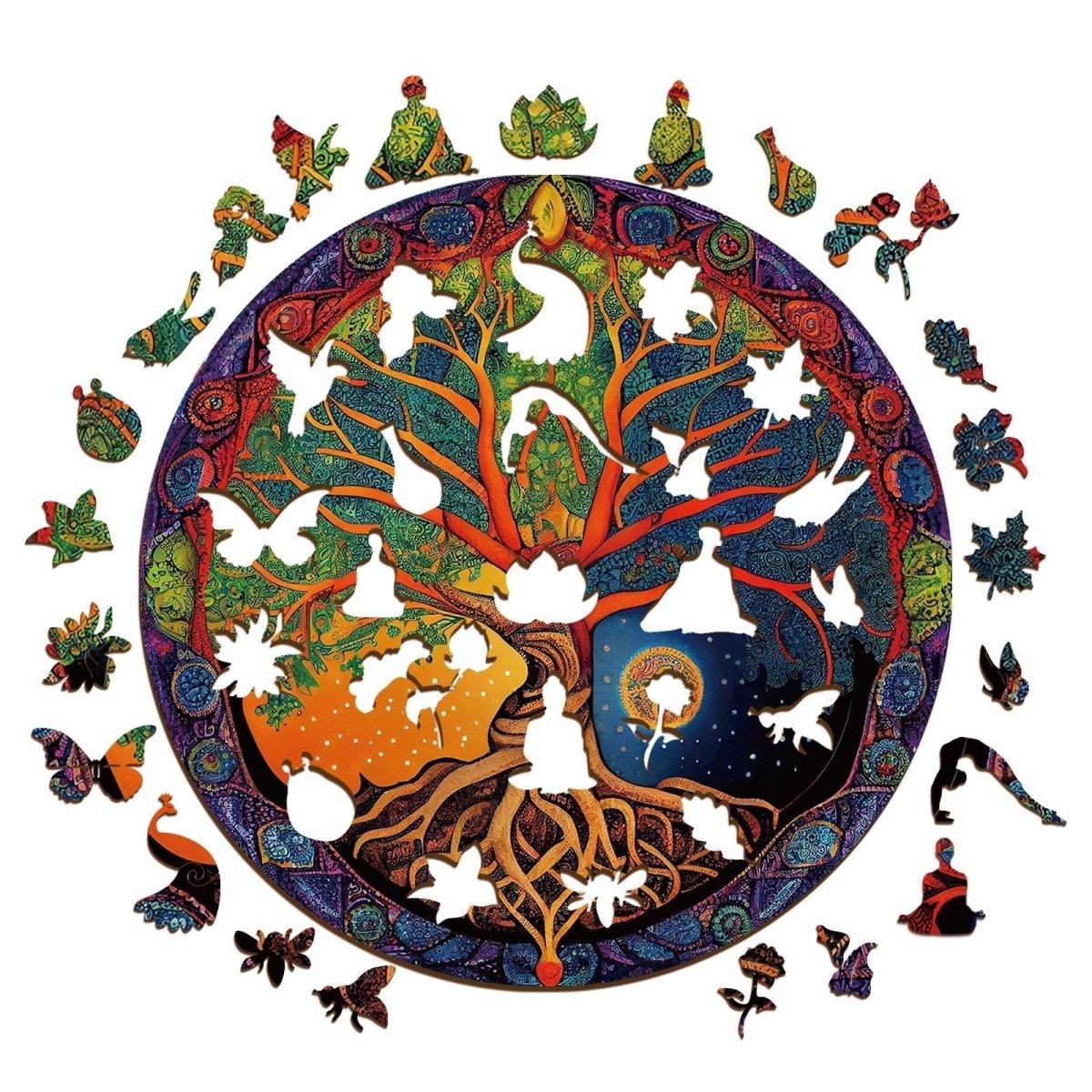 Tree of Life 5 Wooden Jigsaw Puzzle - KAAYEE Puzzle
