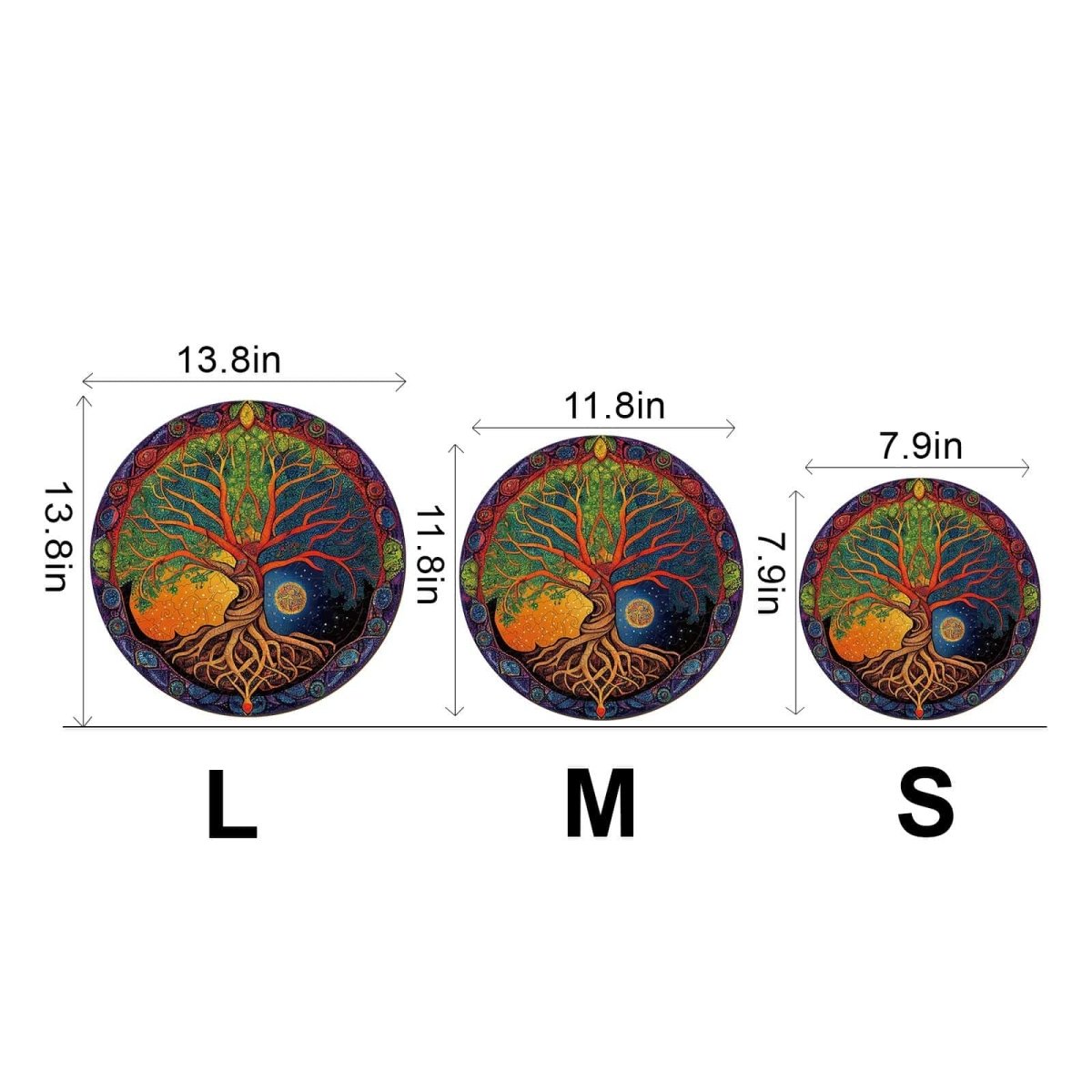 Tree of Life 5 Wooden Jigsaw Puzzle - KAAYEE Puzzle