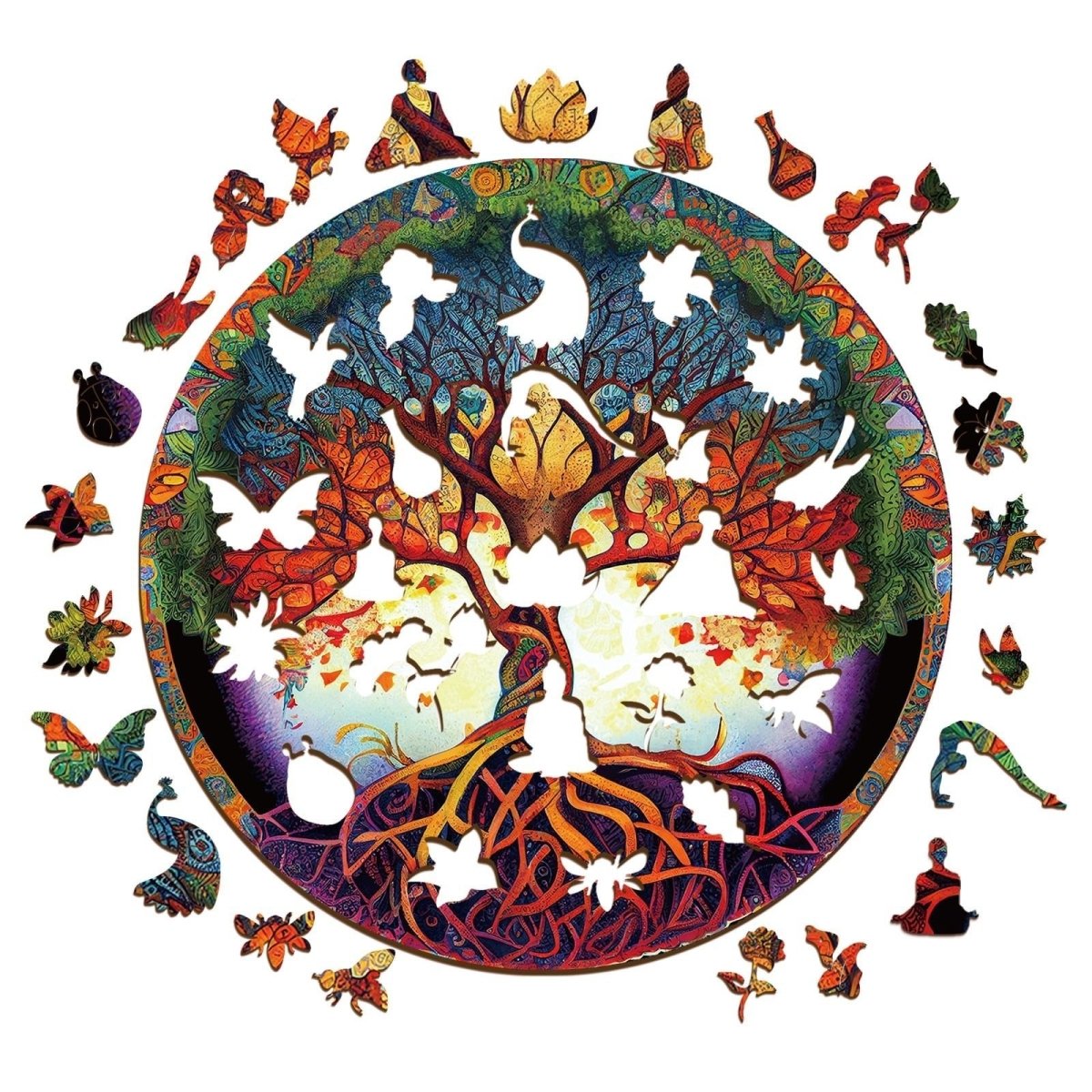 Tree of Life 6 Wooden Jigsaw Puzzle - KAAYEE Puzzle