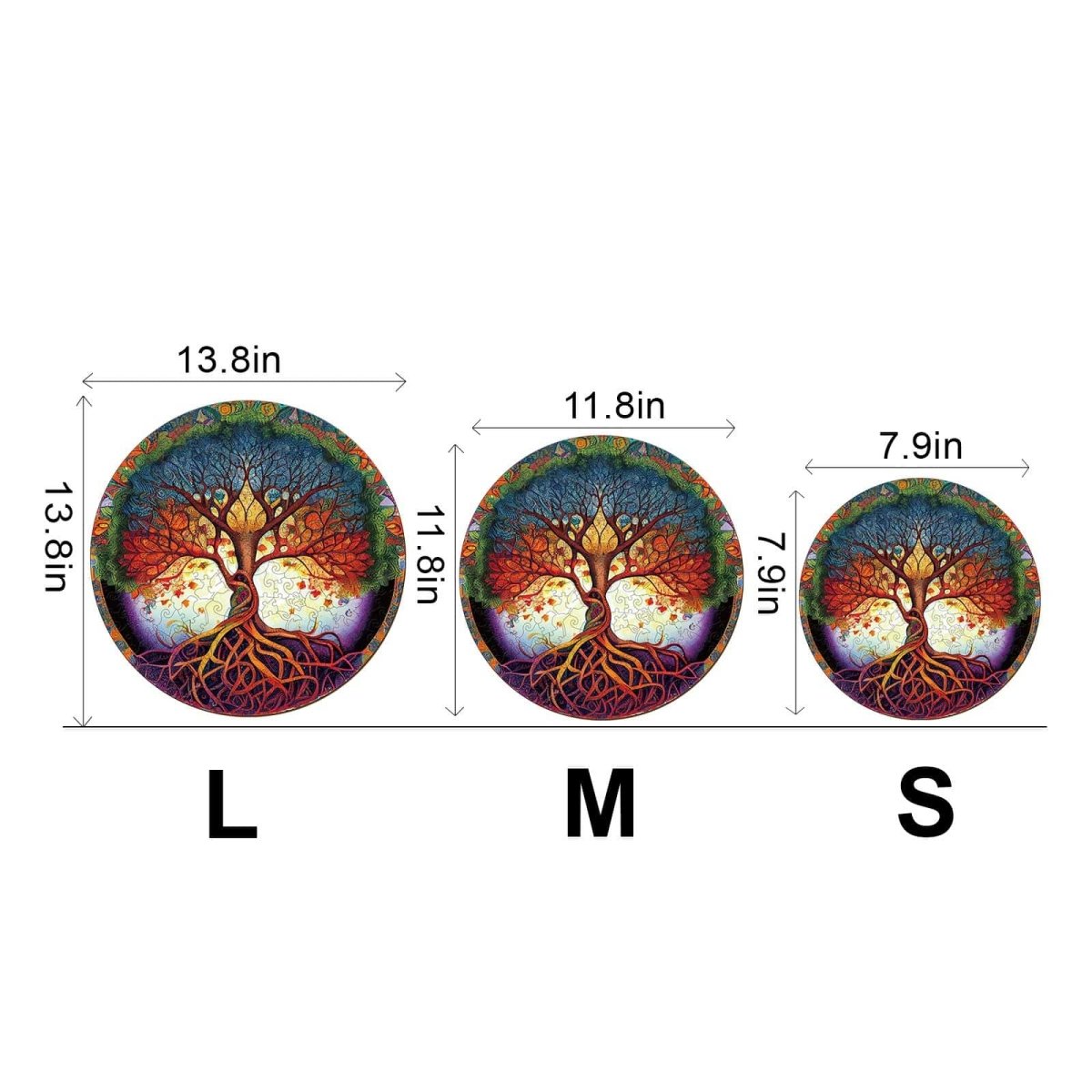 Tree of Life 6 Wooden Jigsaw Puzzle - KAAYEE Puzzle