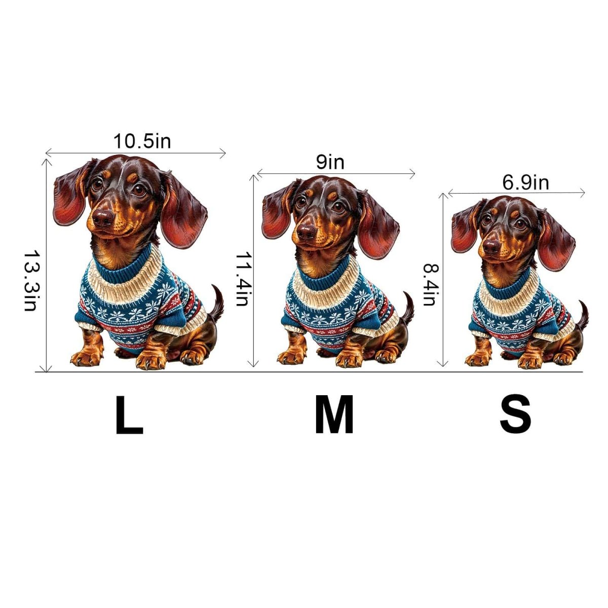 Trendy Dachshund Wooden Jigsaw Puzzle - KAAYEE Puzzle