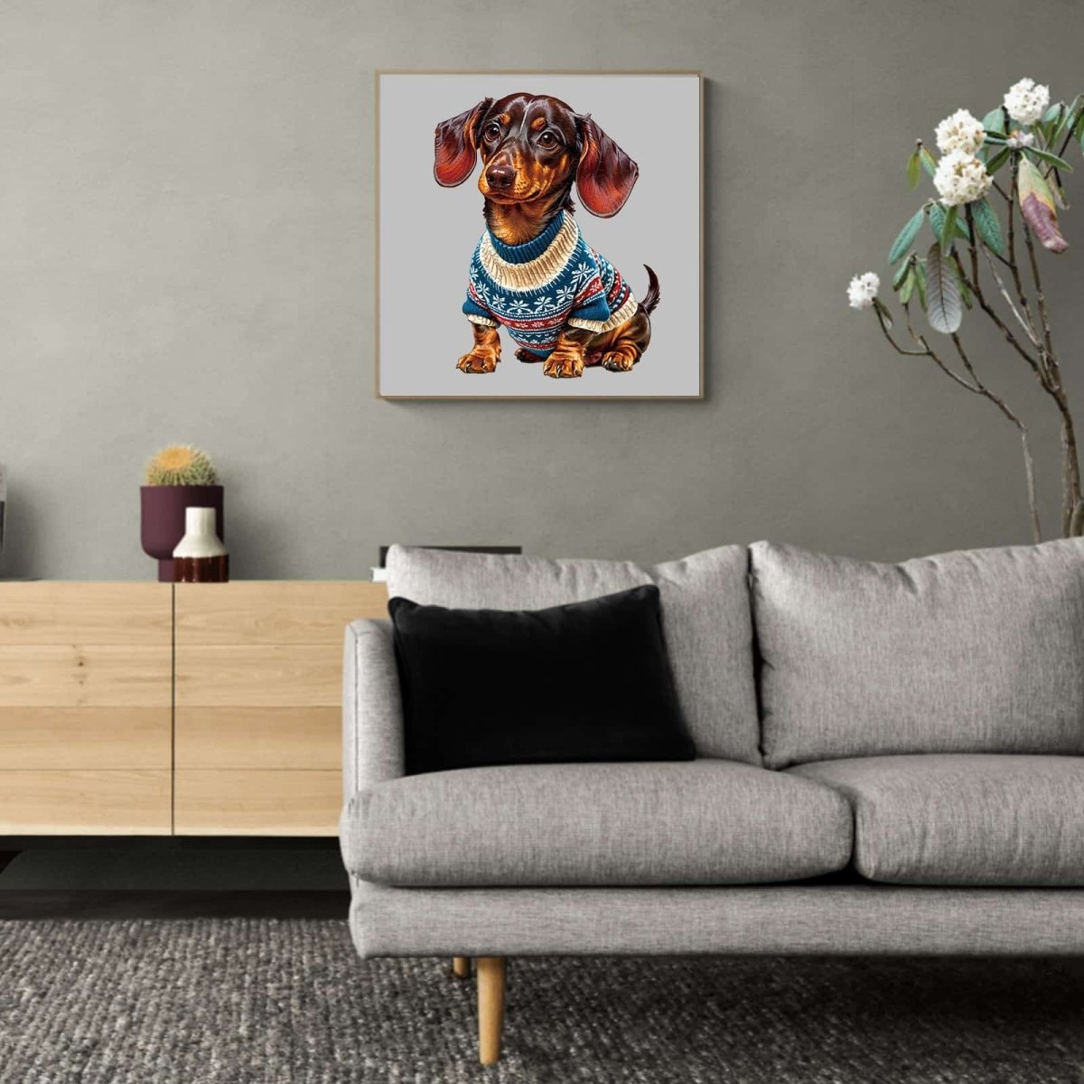 Trendy Dachshund Wooden Jigsaw Puzzle - KAAYEE Puzzle