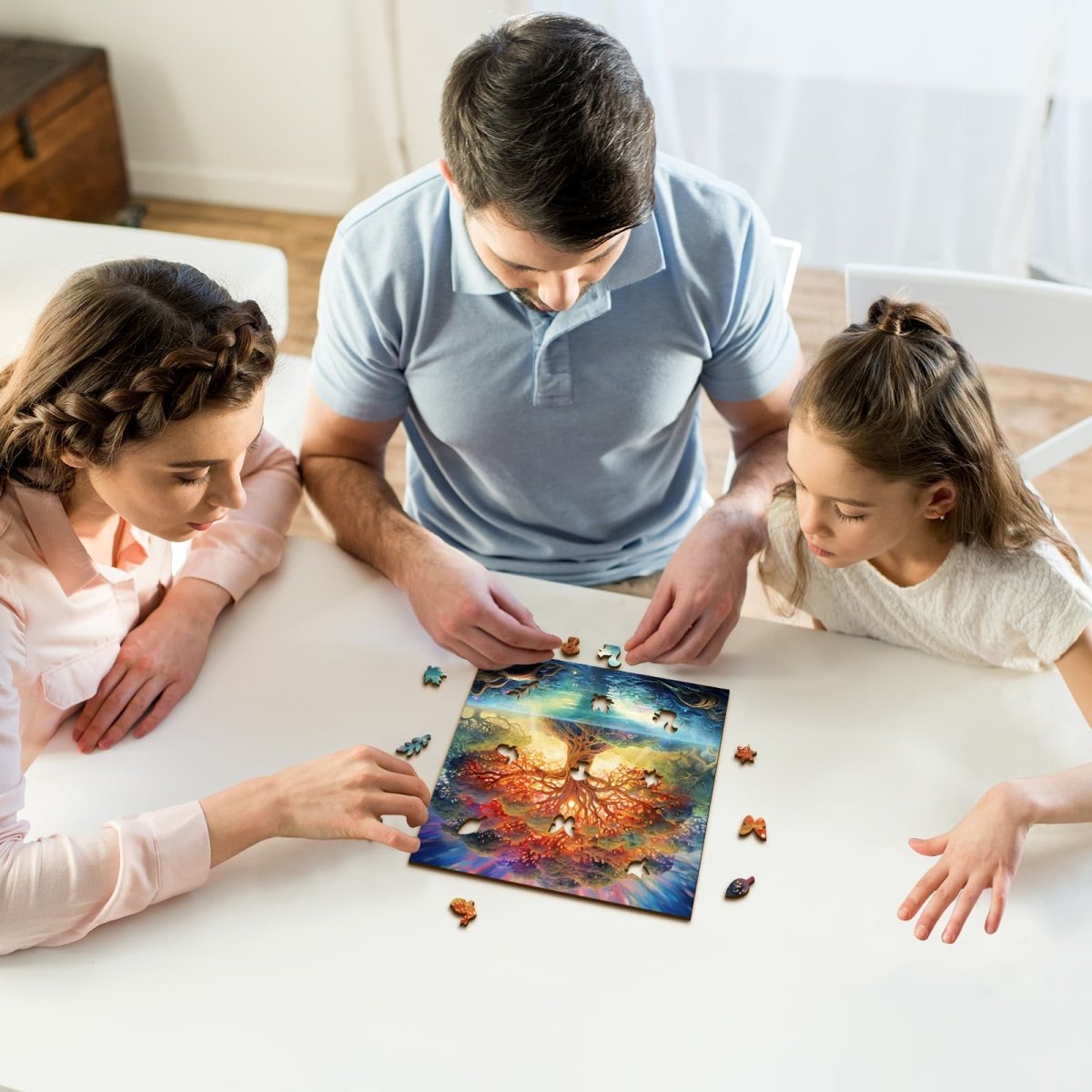 Twilight Divine Tree Wooden Jigsaw Puzzle - KAAYEE Puzzle