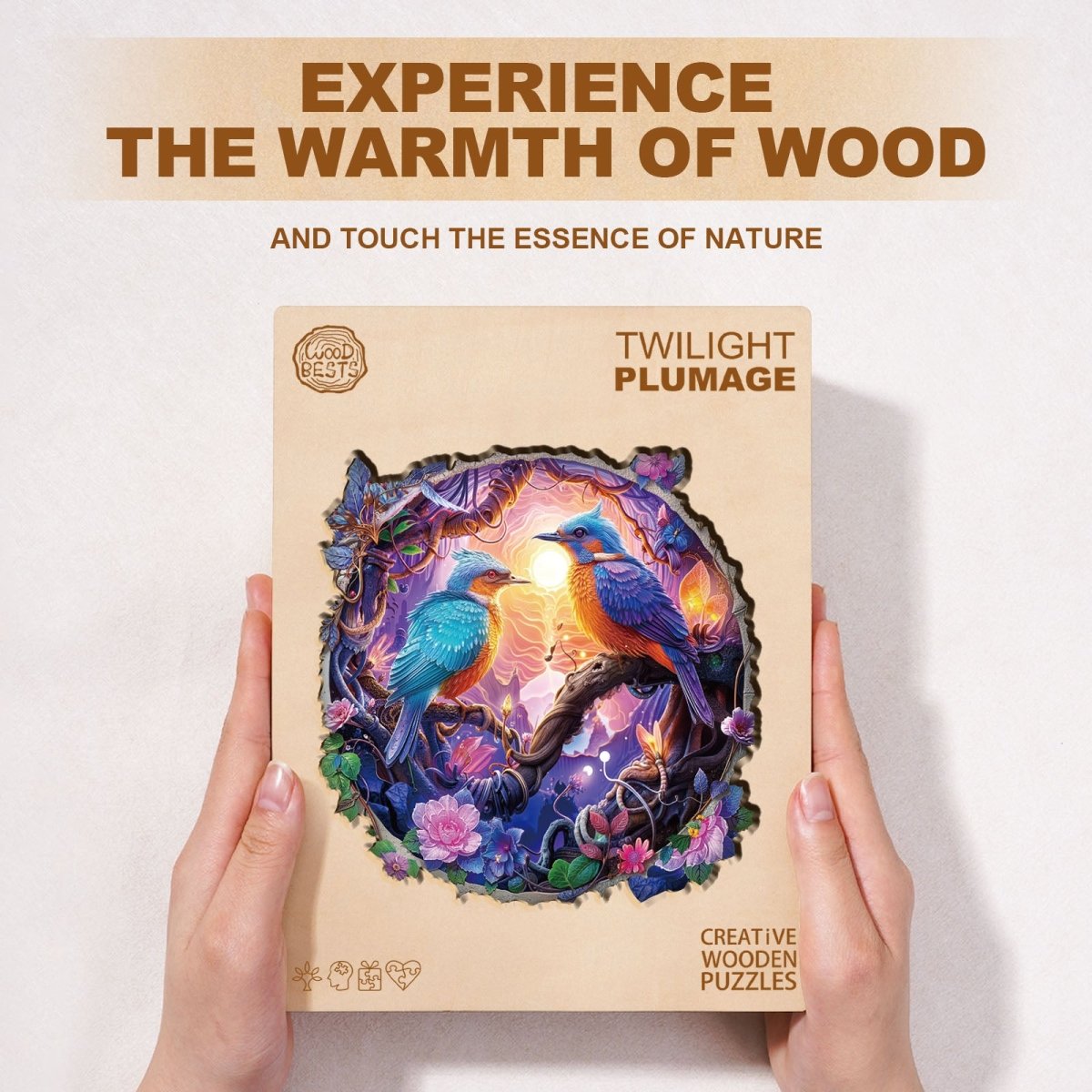 Twilight Plumage Wooden Jigsaw Puzzle - KAAYEE Puzzle