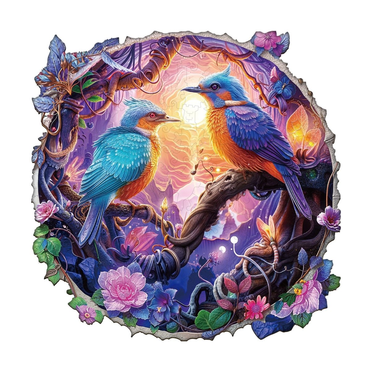 Twilight Plumage Wooden Jigsaw Puzzle - KAAYEE Puzzle