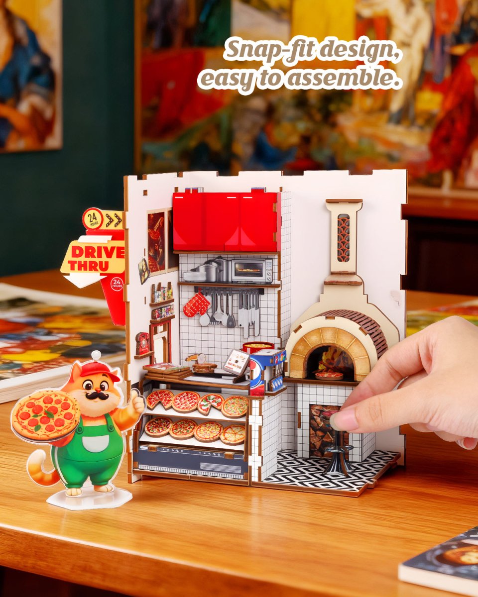 Uncle Cade's Pizzeria Book Nook Kit - KAAYEE Puzzle