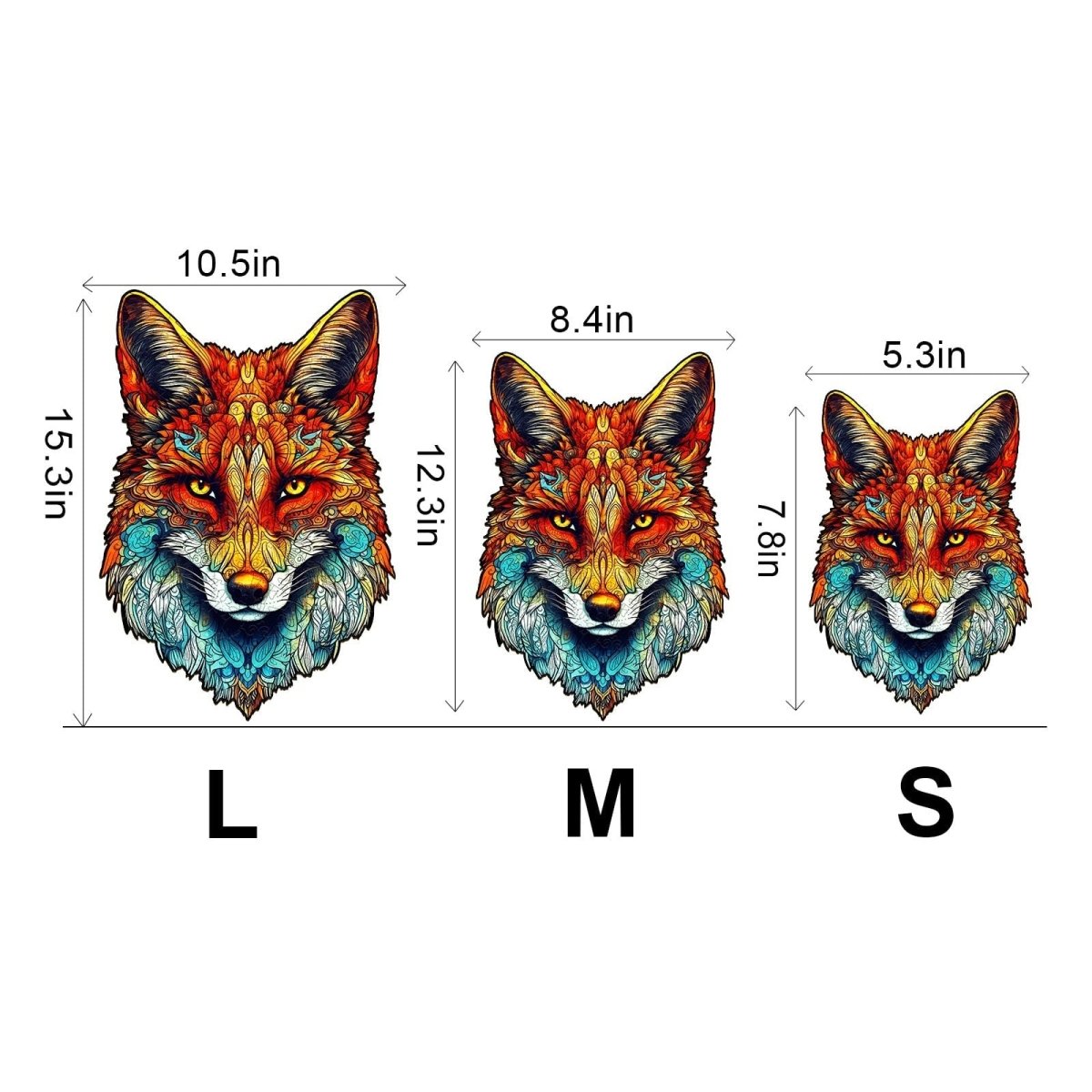 Uncontrolled Fox Wooden Jigsaw Puzzle - KAAYEE Puzzle