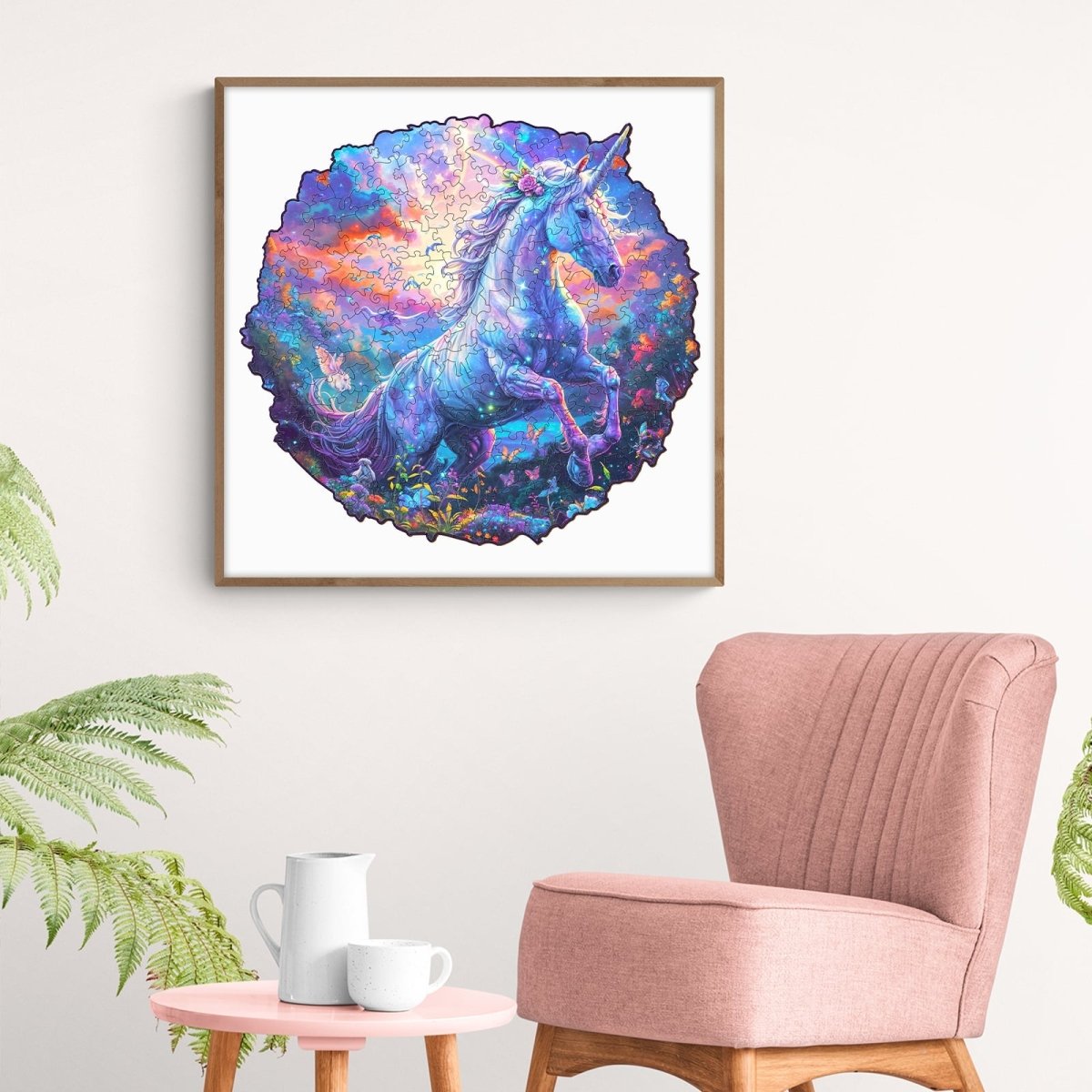 Unicorn in Fantasyland Wooden Jigsaw Puzzle - KAAYEE Puzzle