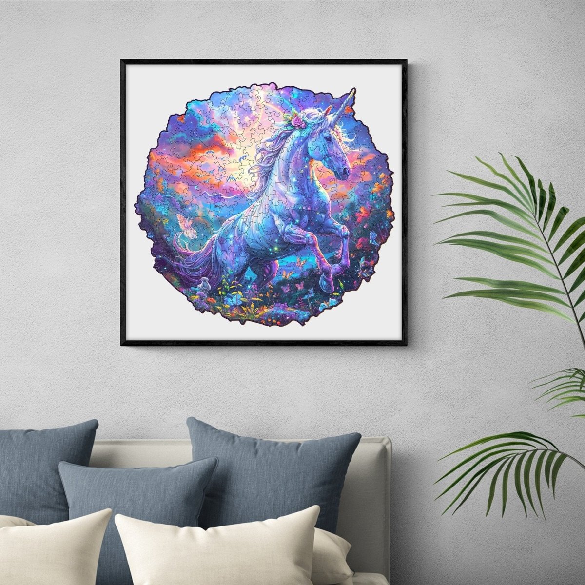 Unicorn in Fantasyland Wooden Jigsaw Puzzle - KAAYEE Puzzle