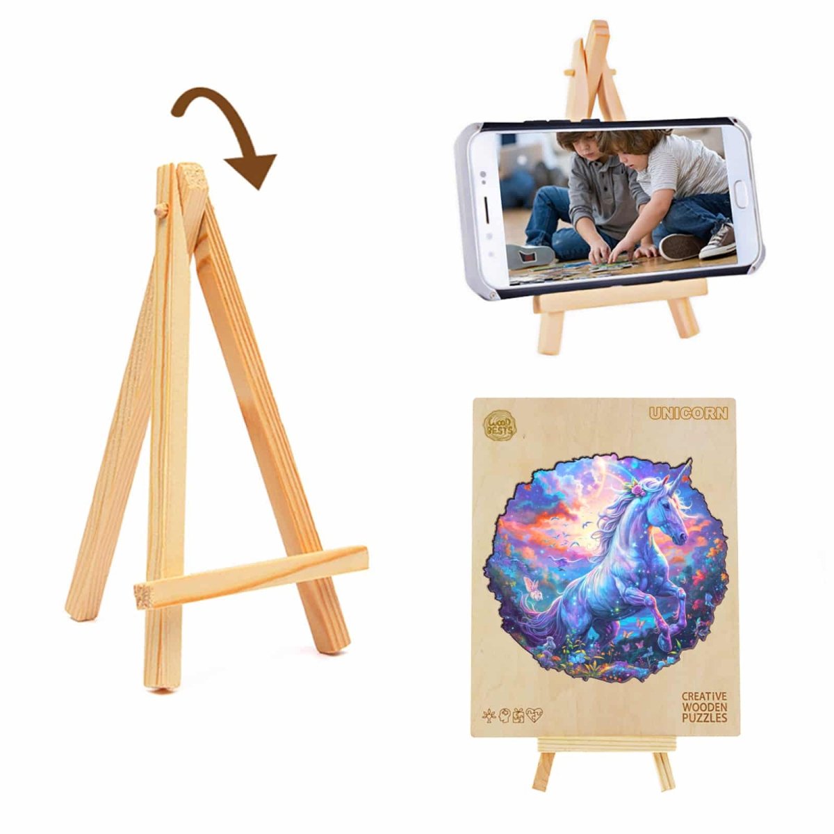 Unicorn in Fantasyland Wooden Jigsaw Puzzle - KAAYEE Puzzle