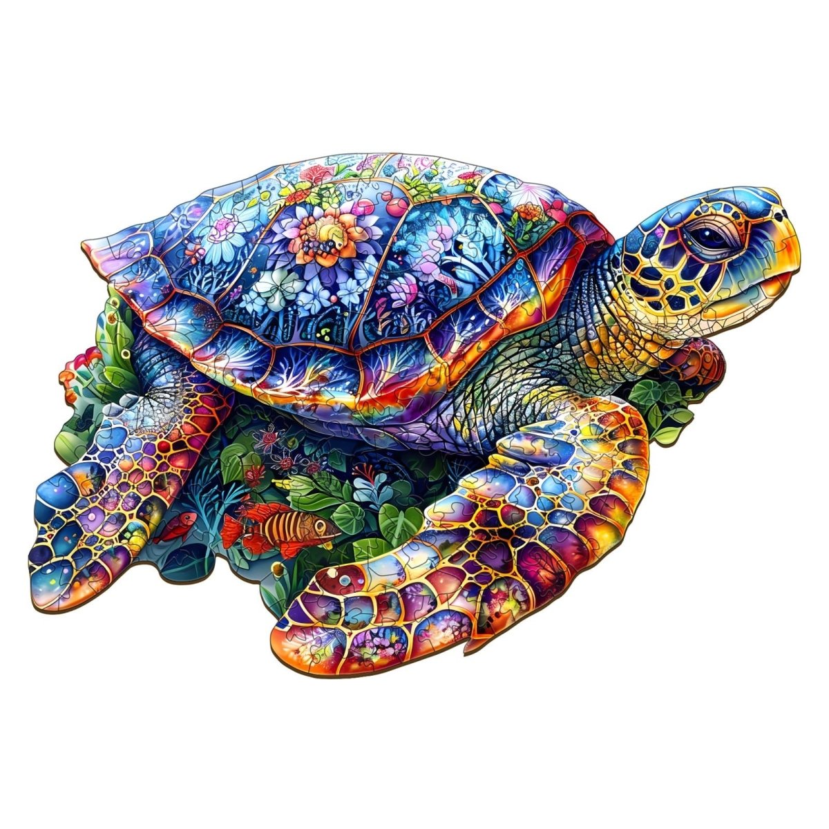 Unique Turtle Wooden Jigsaw Puzzle - KAAYEE Puzzle