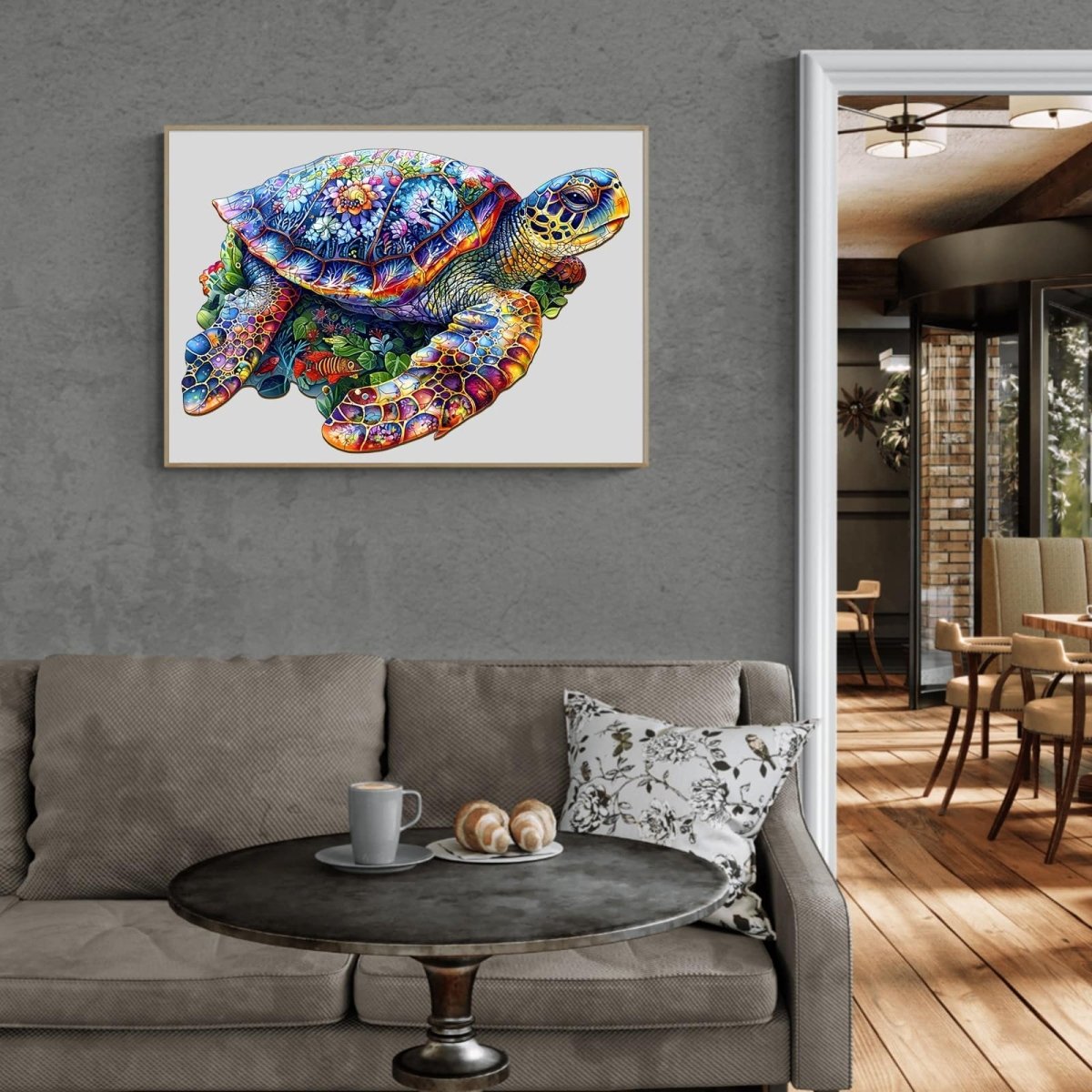 Unique Turtle Wooden Jigsaw Puzzle - KAAYEE Puzzle