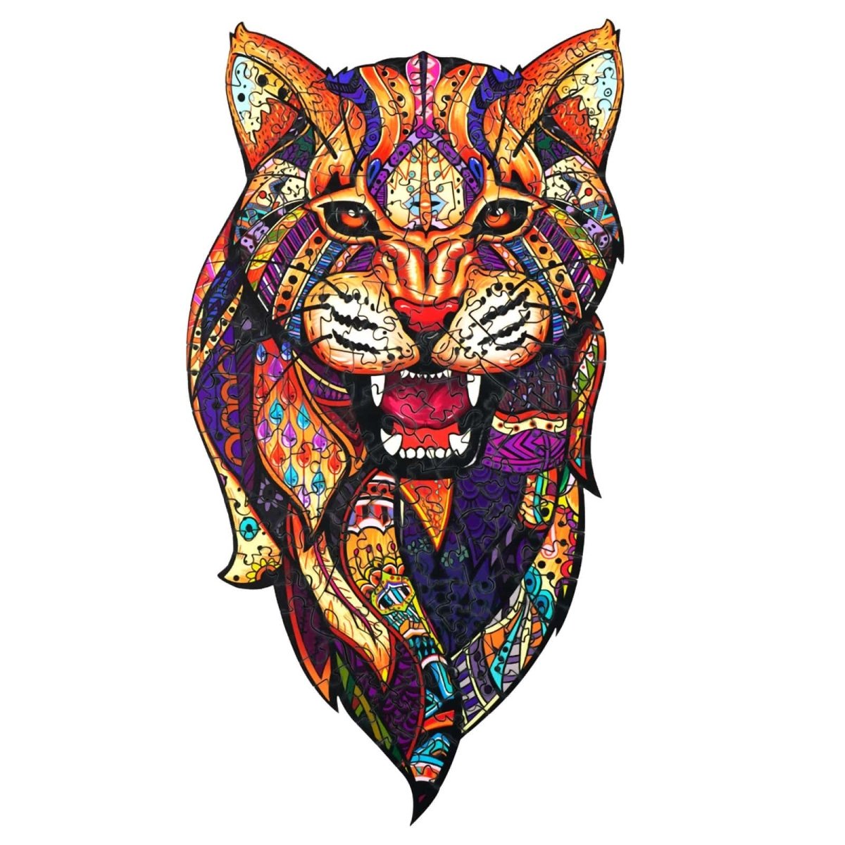 VIGILANT LEOPARD Wooden Jigsaw Puzzle - KAAYEE Puzzle