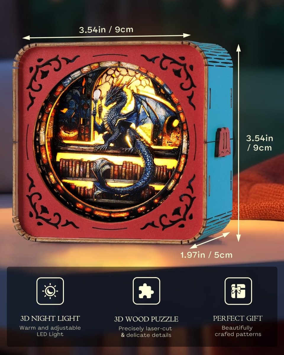 Vintage Dragon Night Light - KAAYEE Puzzle
