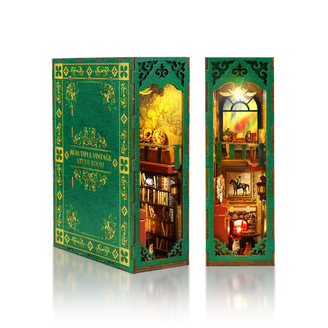 Vintage Study Book Nook Kit - KAAYEE Puzzle