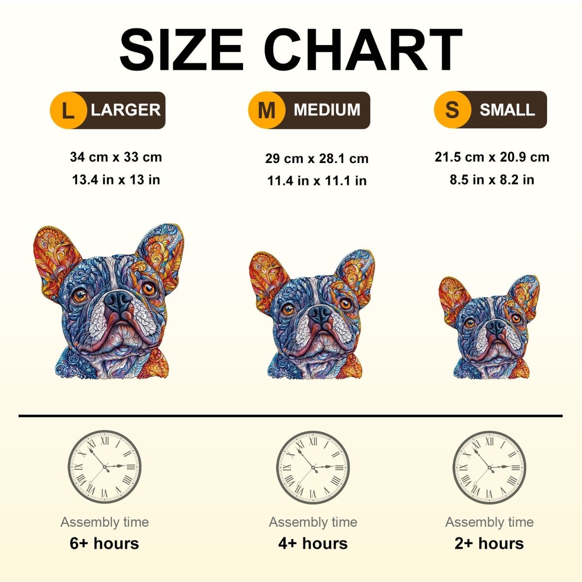 Vivid Bulldog Wooden Jigsaw Puzzle - KAAYEE Puzzle