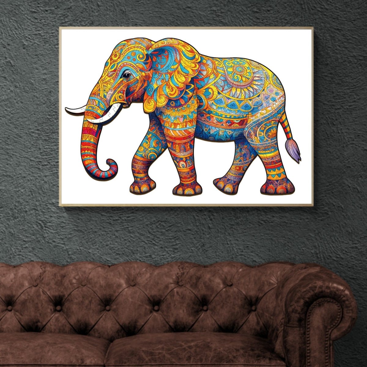 Walking Elephant Wooden Jigsaw Puzzle - KAAYEE Puzzle