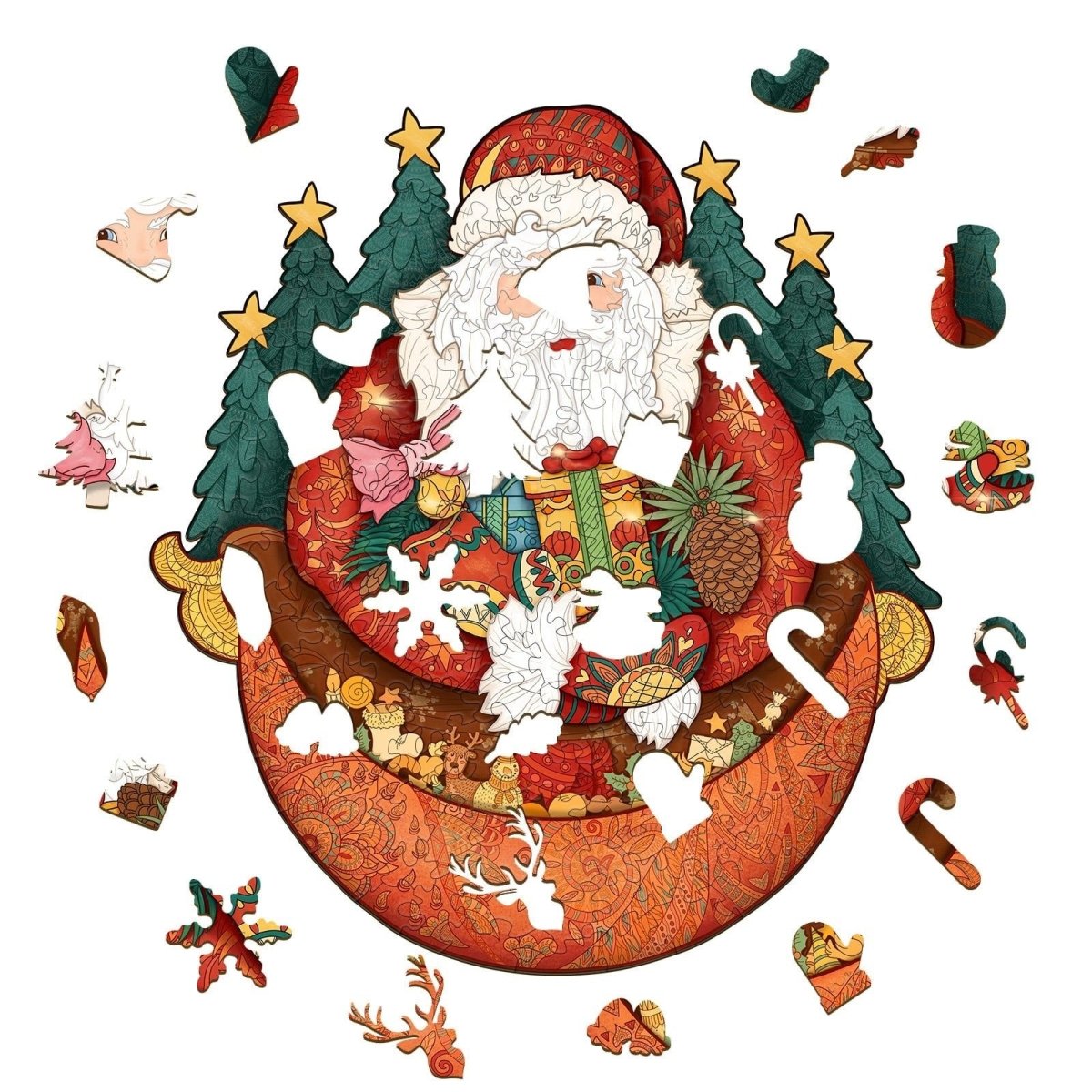 WARM CHRISTMAS Wooden Jigsaw Puzzle - KAAYEE Puzzle