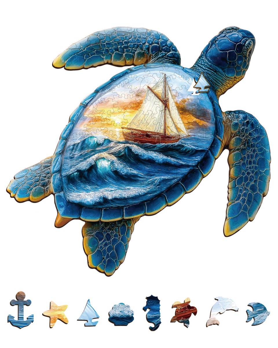 Wave Voyager Wooden Jigsaw Puzzle - KAAYEE Puzzle