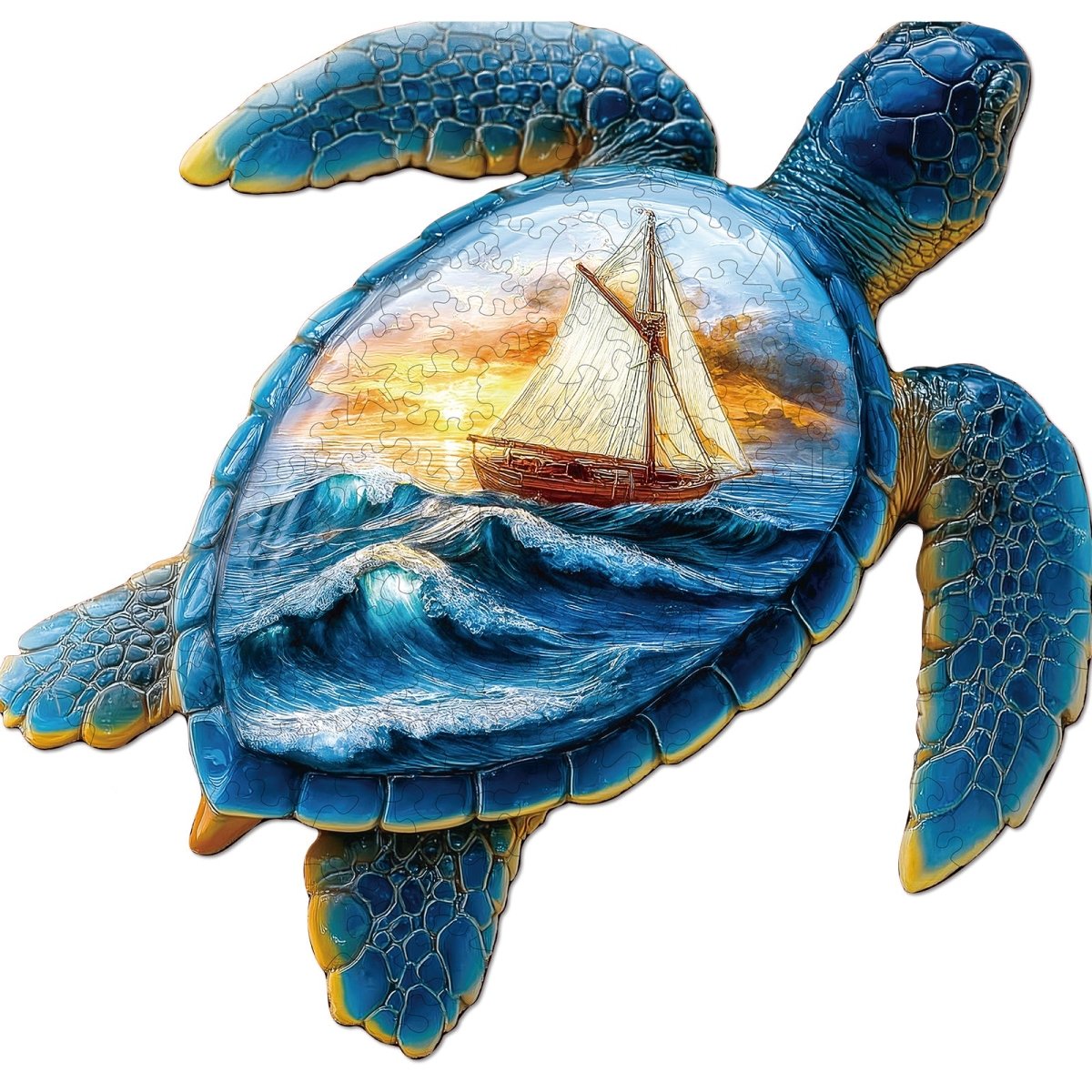 Wave Voyager Wooden Jigsaw Puzzle - KAAYEE Puzzle