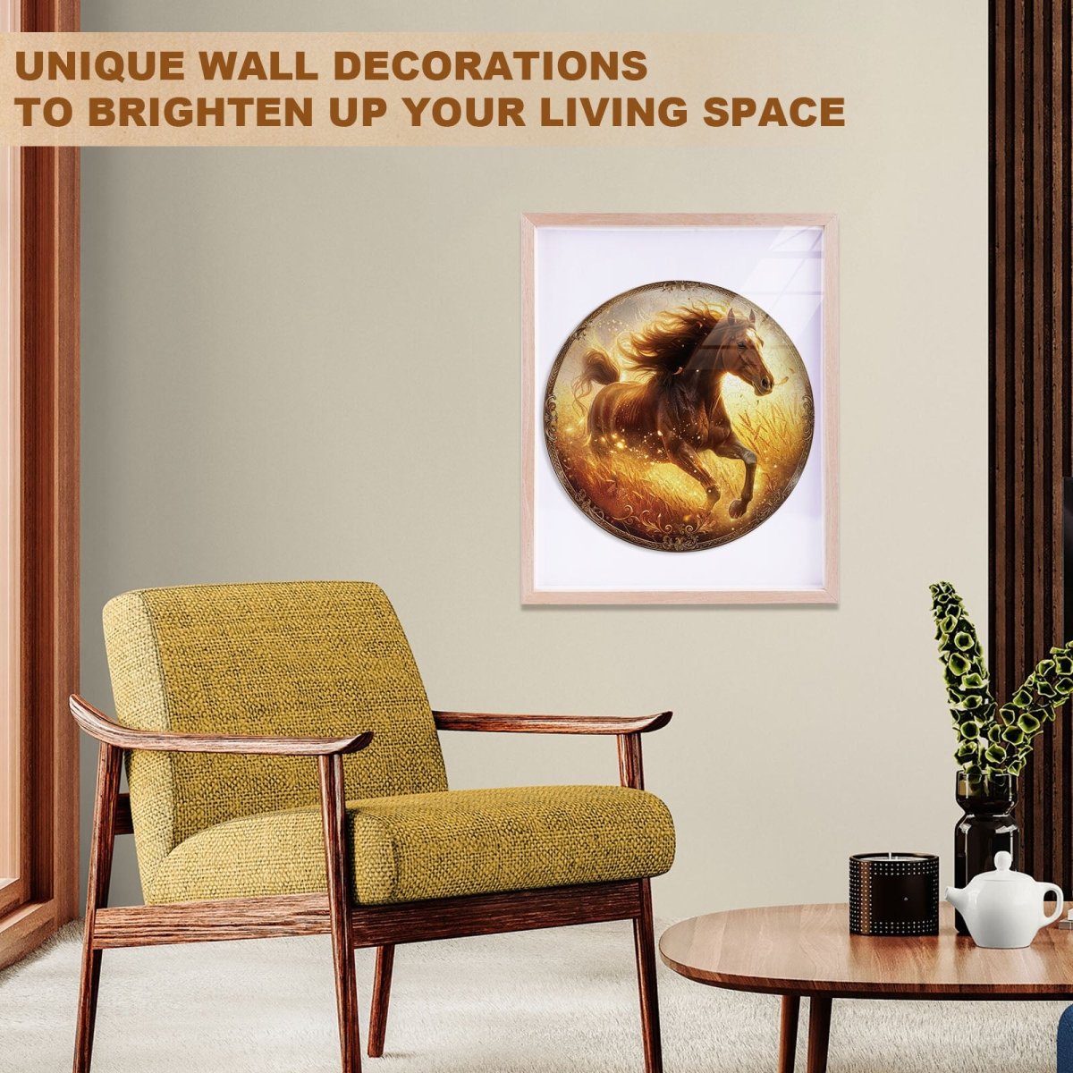 Wheatfield Gallop Wooden Jigsaw Puzzle - KAAYEE Puzzle