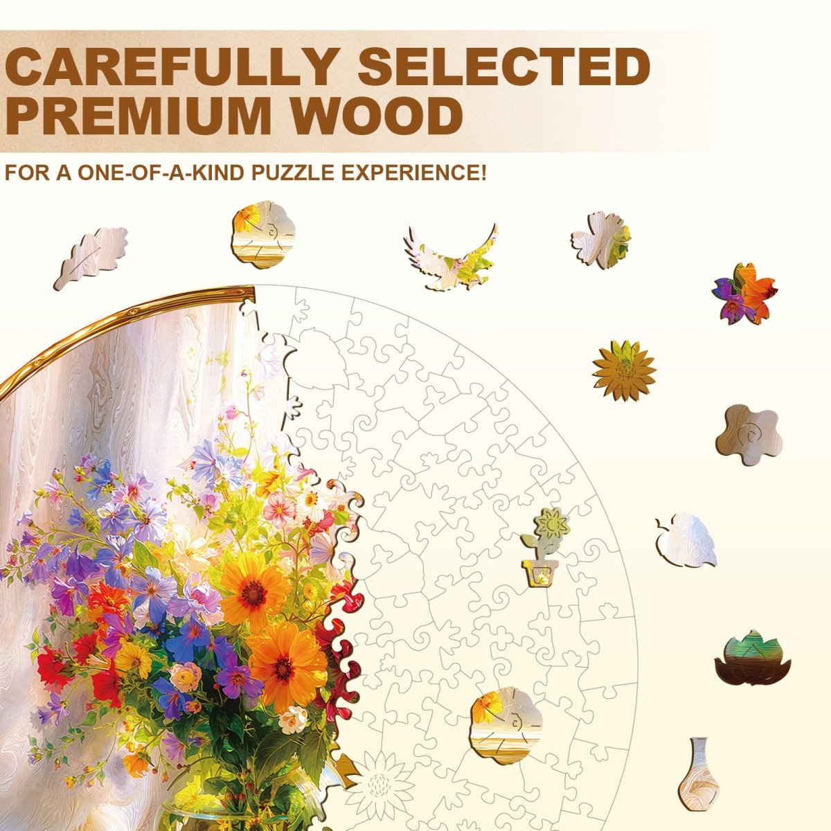 Window Garden Wooden Jigsaw Puzzle - KAAYEE Puzzle