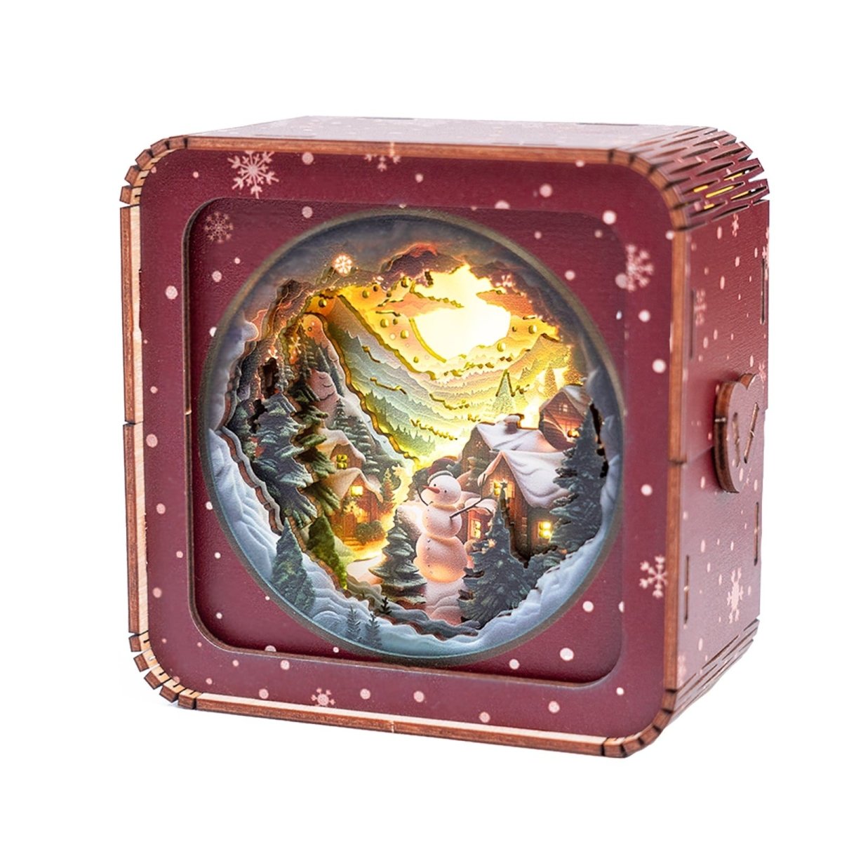 Winter Village Night Light - KAAYEE Puzzle