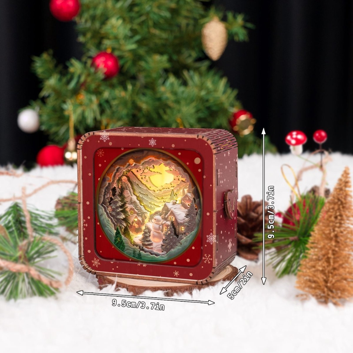 Winter Village Night Light - KAAYEE Puzzle