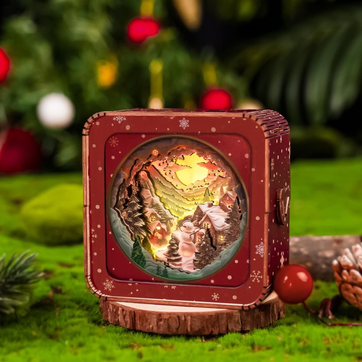 Winter Village Night Light - KAAYEE Puzzle