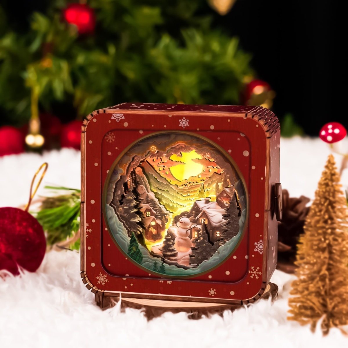 Winter Village Night Light - KAAYEE Puzzle