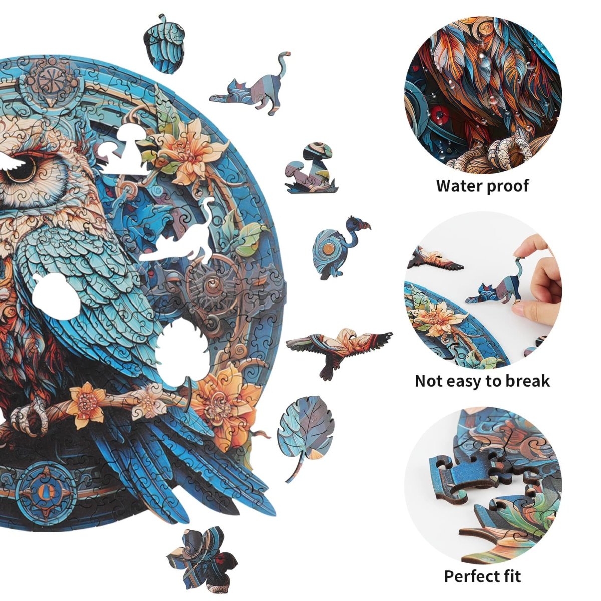 Wise Owl 2 Wooden Jigsaw Puzzle - KAAYEE Puzzle