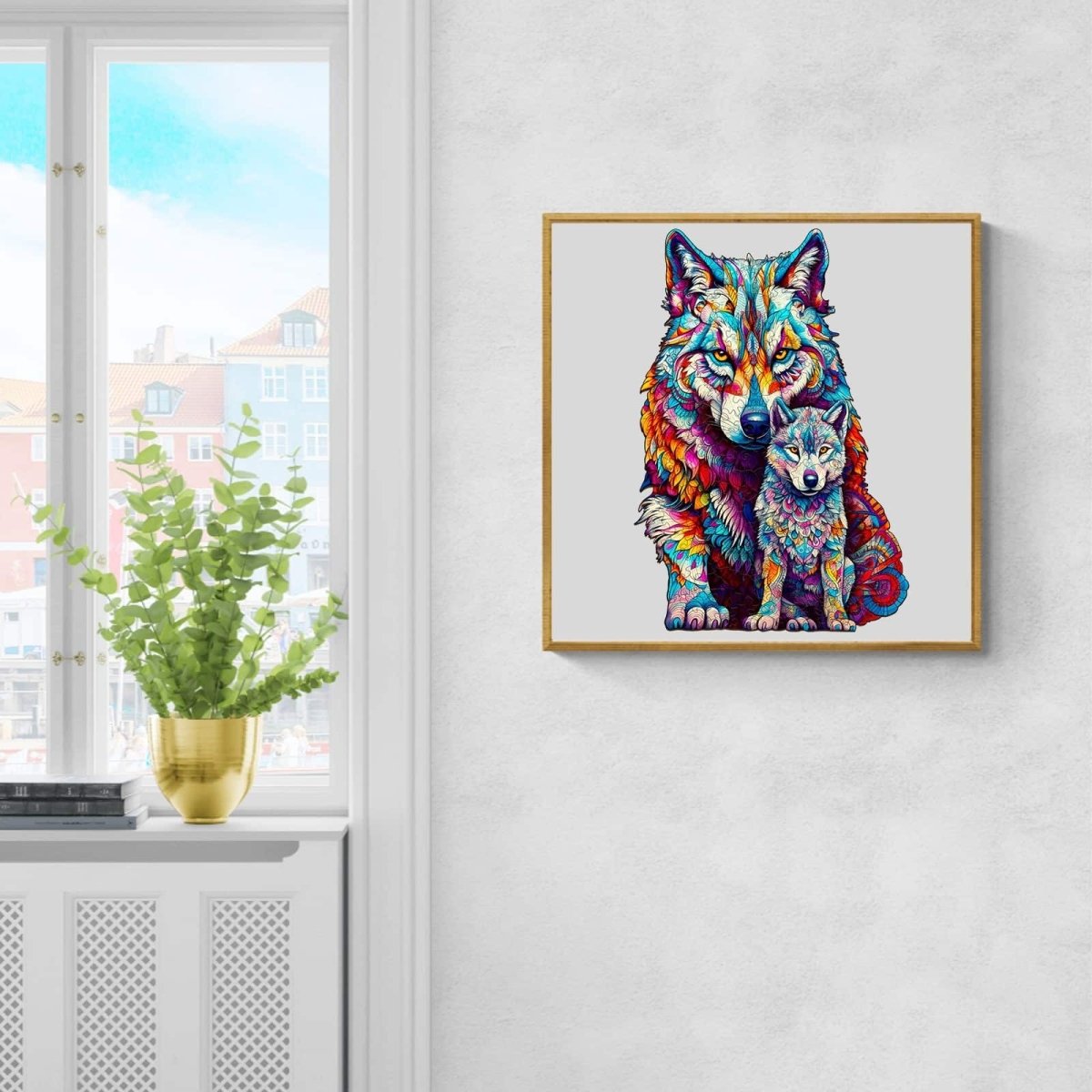 WOLF FAMILY Wooden Jigsaw Puzzle - KAAYEE Puzzle