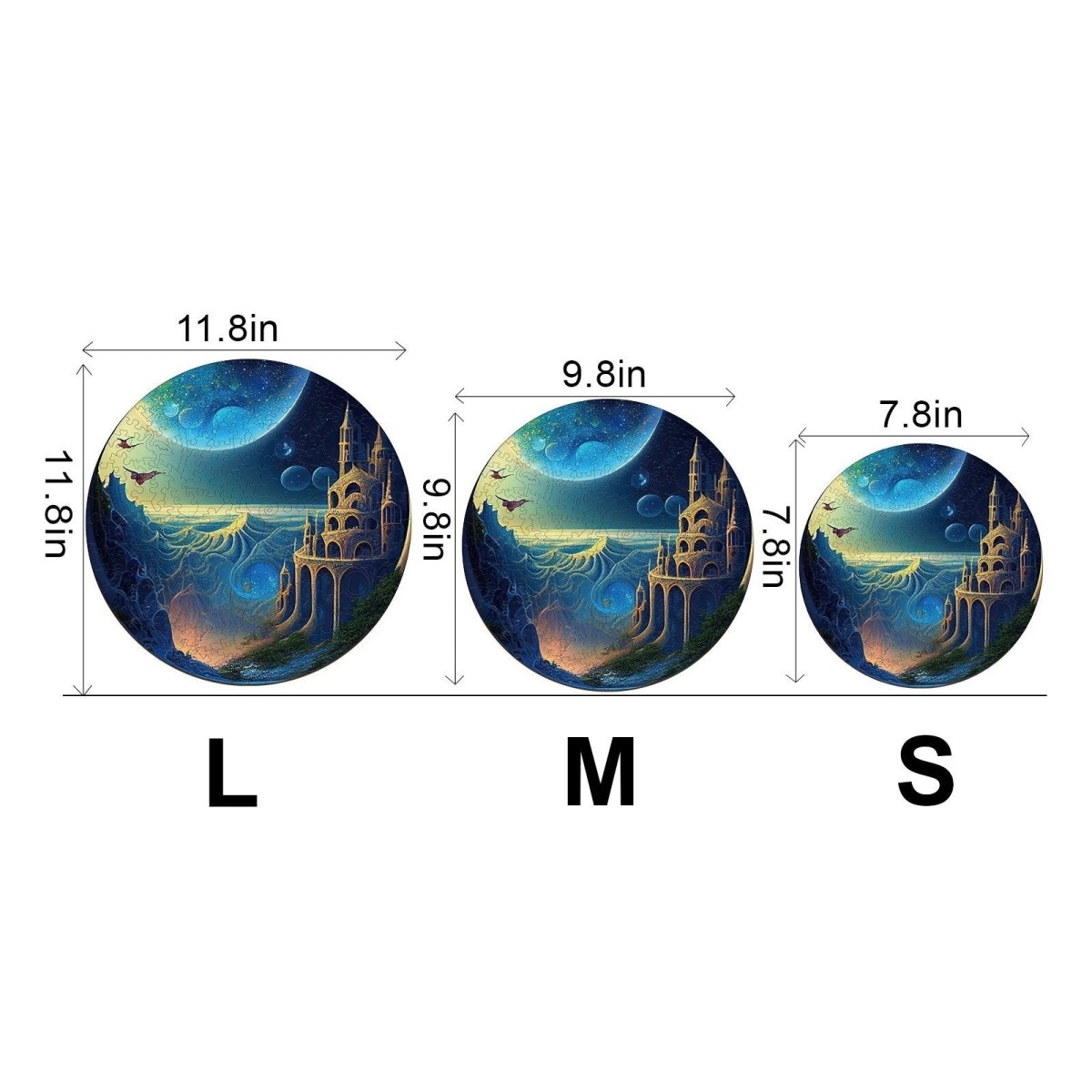 Wonderland 3 Wooden Jigsaw Puzzle - KAAYEE Puzzle