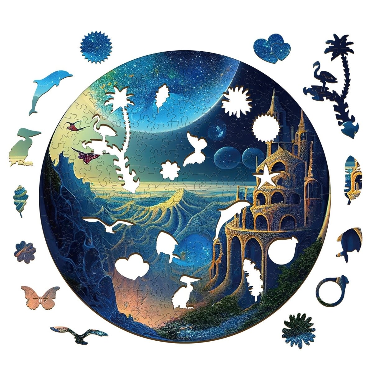 Wonderland 3 Wooden Jigsaw Puzzle - KAAYEE Puzzle