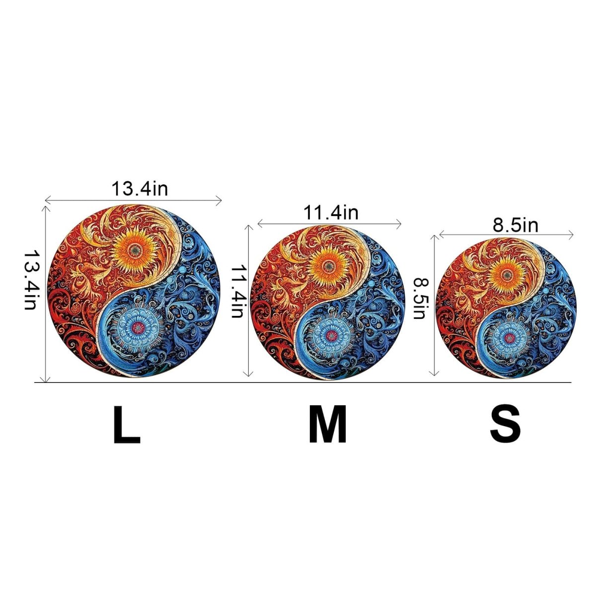 Yin Yang 2 Wooden Jigsaw Puzzle - KAAYEE Puzzle