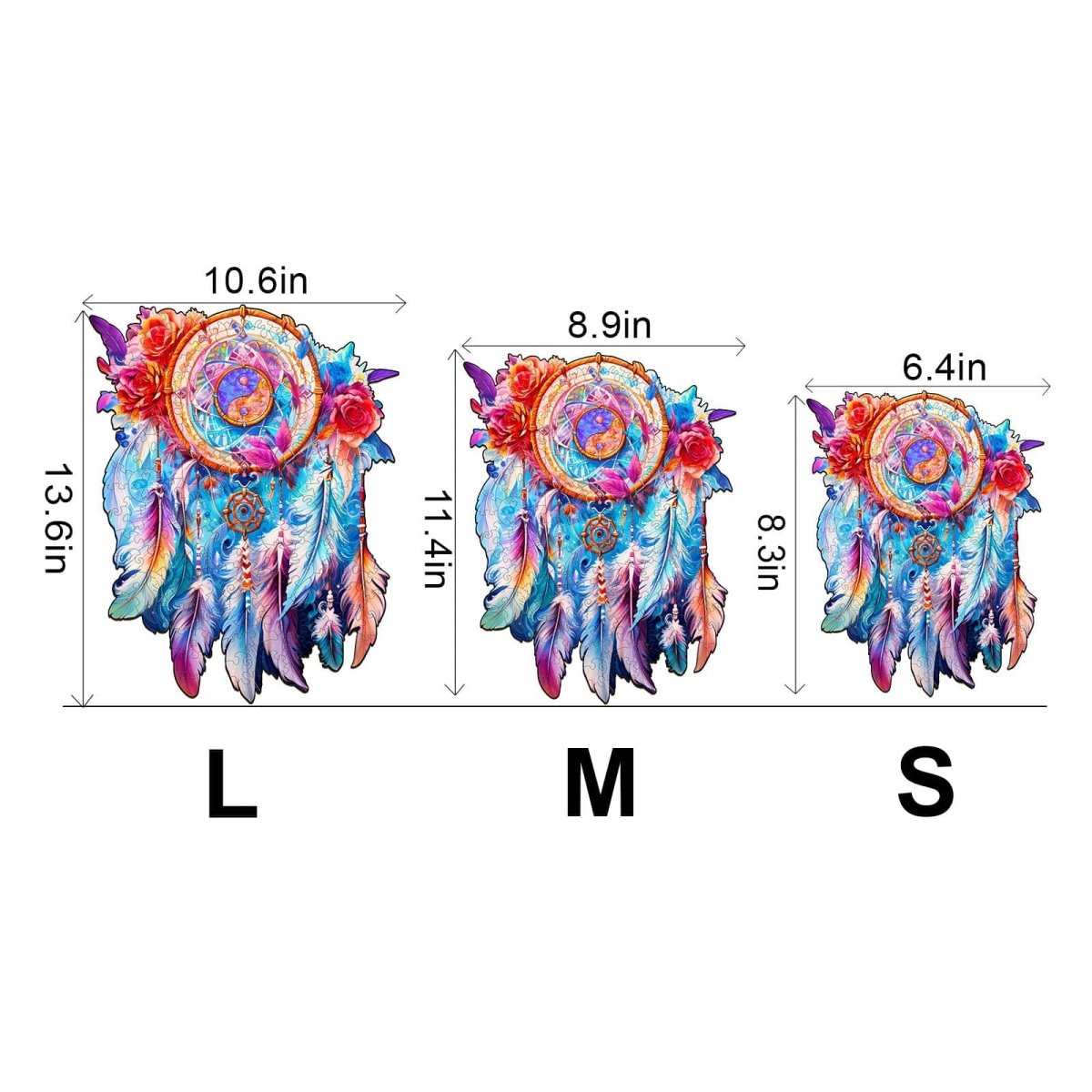 Yin Yang Dream Catcher Wooden Jigsaw Puzzle - KAAYEE Puzzle