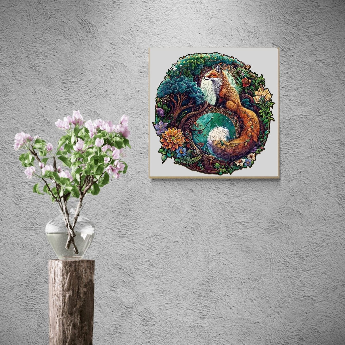 Yin Yang Fox 3 Wooden Jigsaw Puzzle - KAAYEE Puzzle