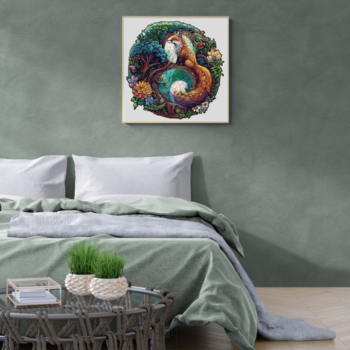 Yin Yang Fox 3 Wooden Jigsaw Puzzle - KAAYEE Puzzle