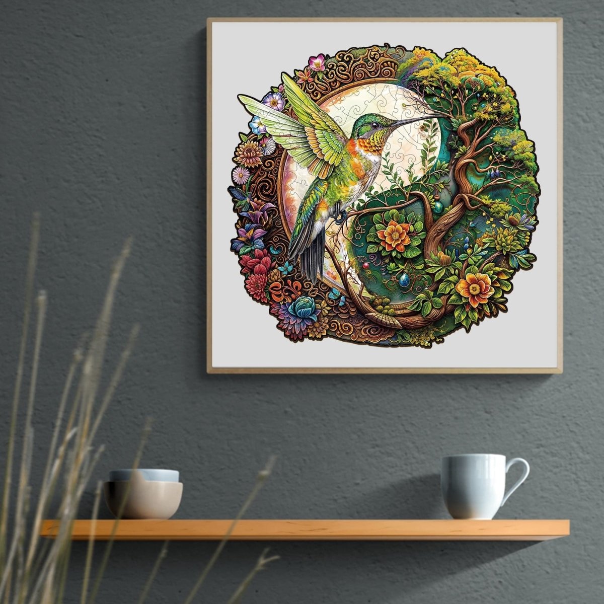 Yin Yang Hummingbird Wooden Jigsaw Puzzle - KAAYEE Puzzle