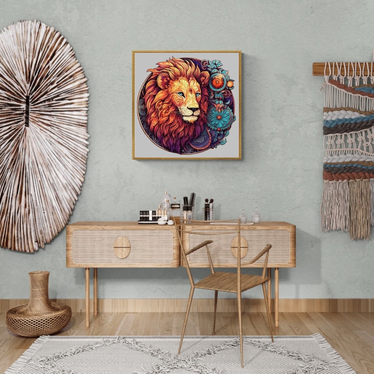 Yin Yang Lion 1 Wooden Jigsaw Puzzle - KAAYEE Puzzle