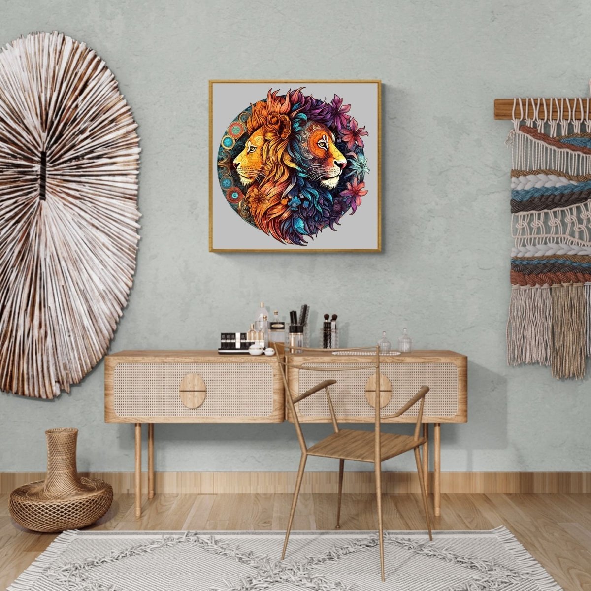 Yin Yang Lion 2 Wooden Jigsaw Puzzle - KAAYEE Puzzle