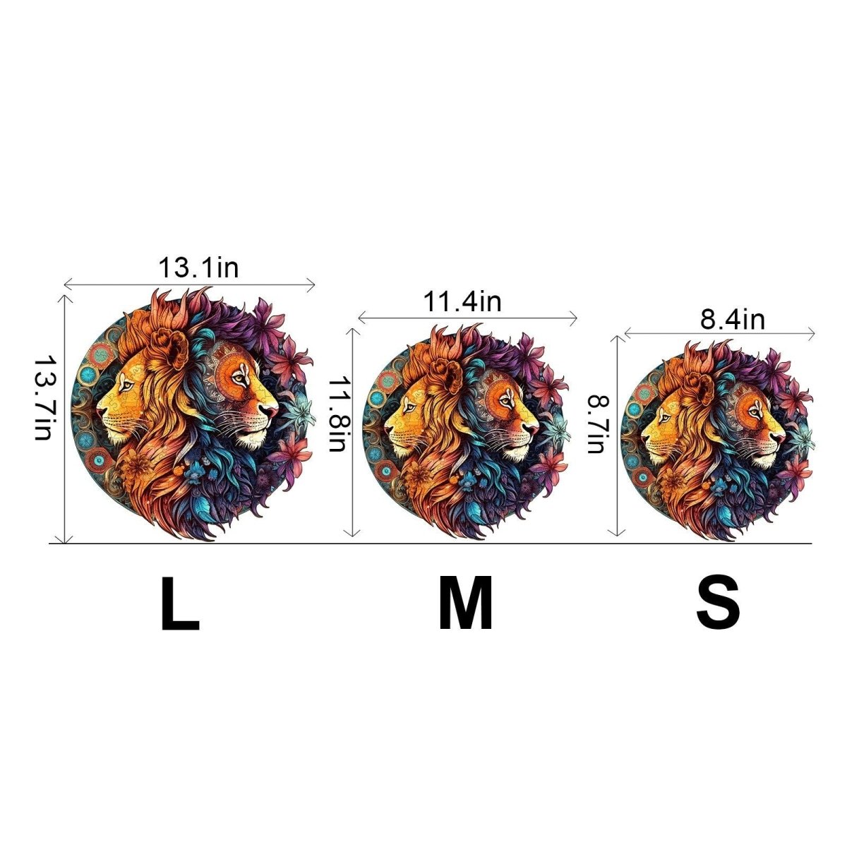 Yin Yang Lion 2 Wooden Jigsaw Puzzle - KAAYEE Puzzle