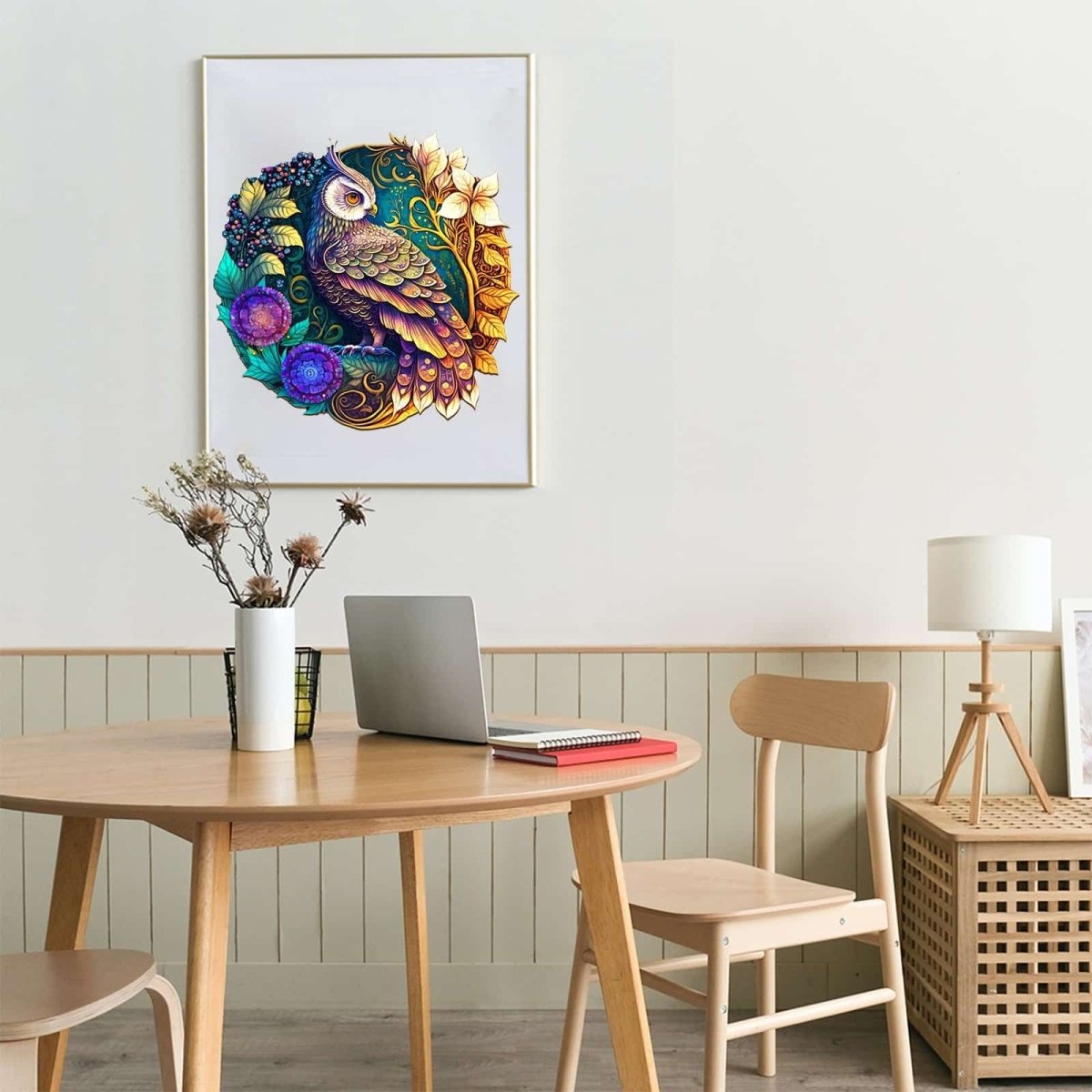 Yin Yang Owl 3 Wooden Jigsaw Puzzle - KAAYEE Puzzle