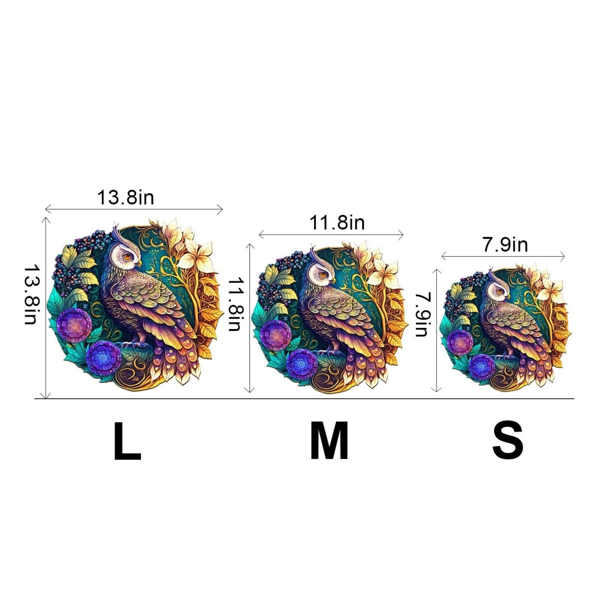 Yin Yang Owl 3 Wooden Jigsaw Puzzle - KAAYEE Puzzle